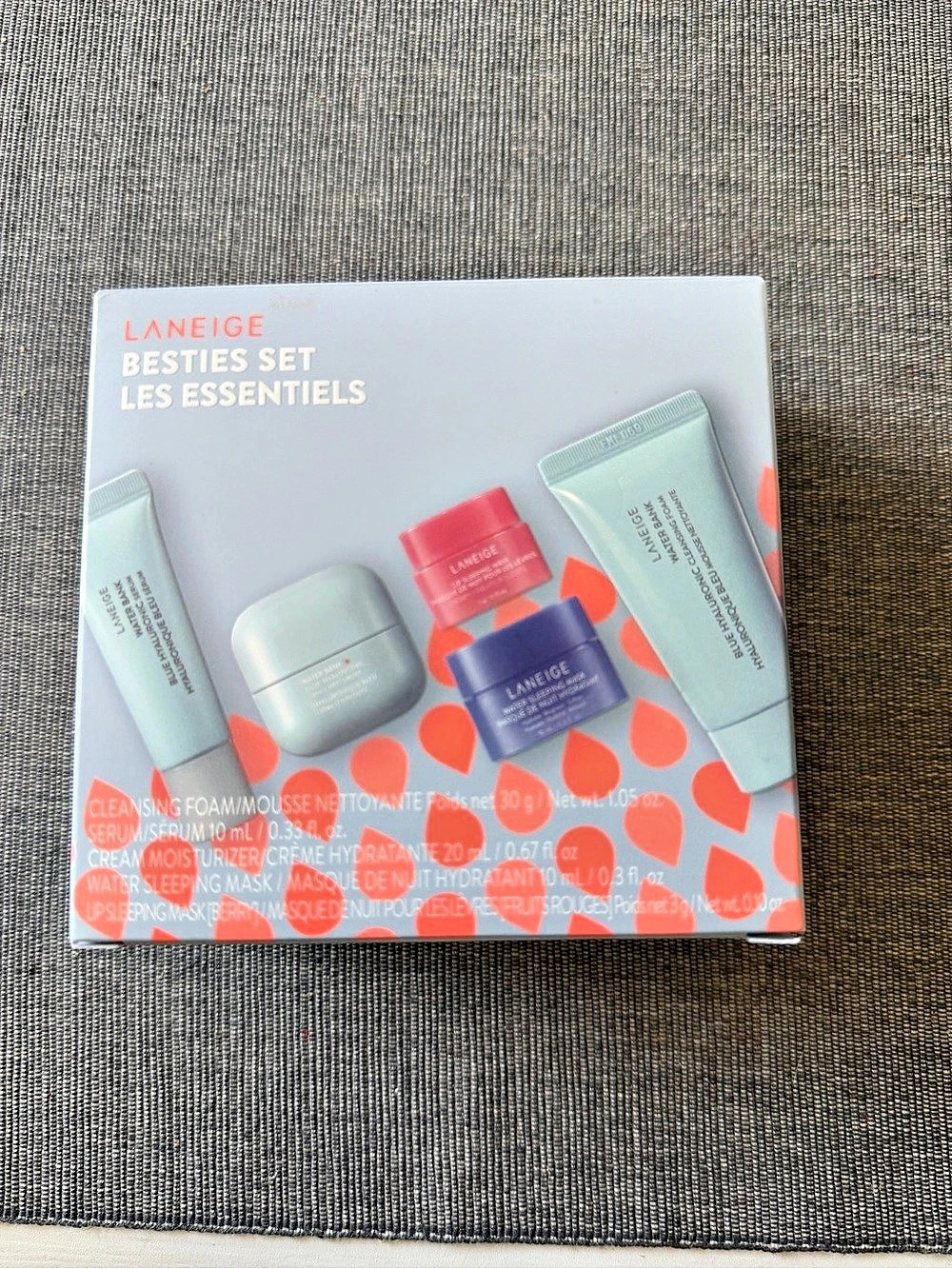 LANEIGE Besties Set Skincare Gift Set in Blue & Pink NWT